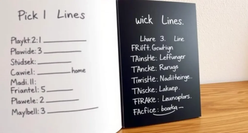 pick up lines names
